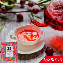 画像をギャラリービューアに読み込む, 35コーヒー ハイビスカスティー テトラバック 2g×5P|Three Five HIBISCUS MANGO(マンゴー) ティーパック ハイビスカス紅茶 ハーブティー お茶 ギフト 健康飲料 カフェインフリー リラックス ハイビスカス茶 オーガニック アイス アフタヌーン ティータイム