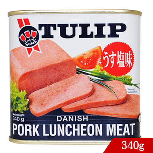 ポークランチョンミート(チューリップ TULIP)うす塩 340g 缶詰|【くり