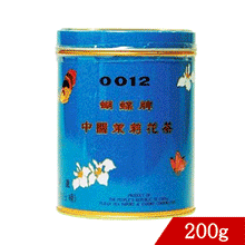 画像をギャラリービューアに読み込む, ジャスミン茶 胡蝶牌 200g 青缶(中)