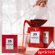 35コーヒー ハイビスカスティー テトラバック 2g×5P | Three Five HIBISCUS ティーパック ハイビスカス紅茶 ハーブティー お茶 ギフト 健康飲料 カフェインフリー リラックス ハイビスカス茶 オーガニック アイス アフタヌーン ティータイム